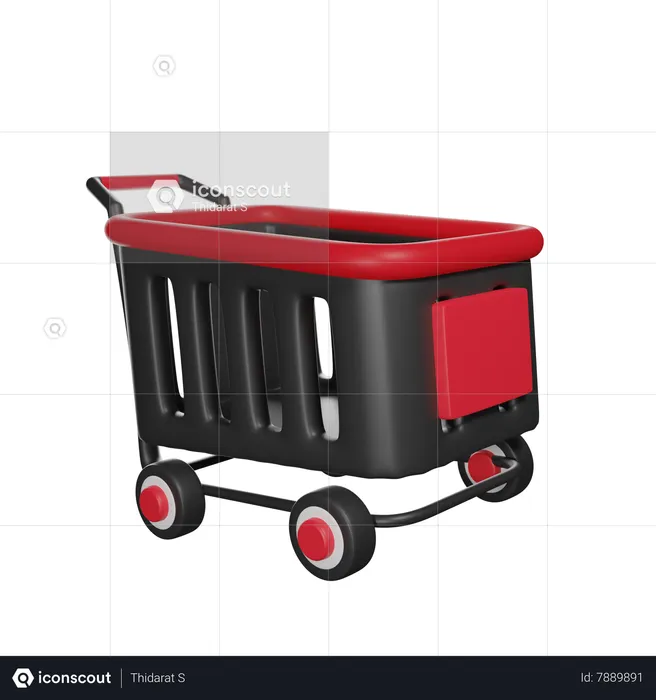 Carrinho de compras  3D Icon