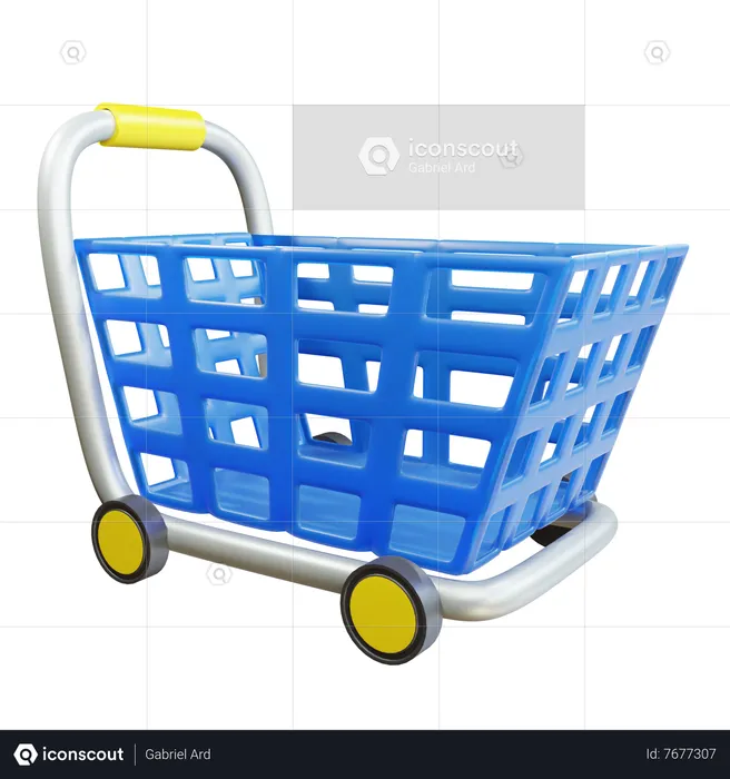 Carrito de compras  3D Icon