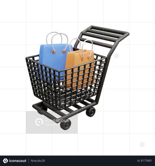 Carro de la compra  3D Icon