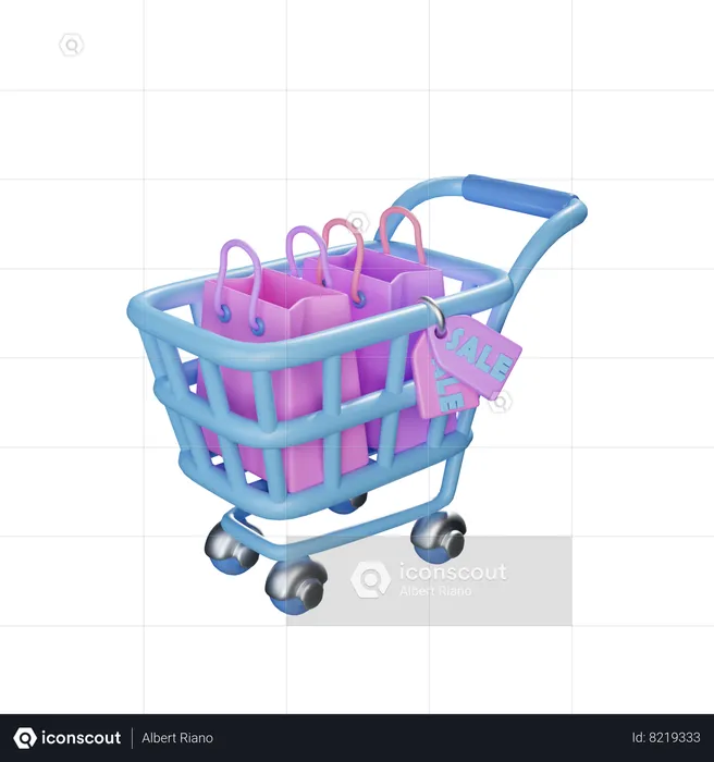 Carro de la compra  3D Icon