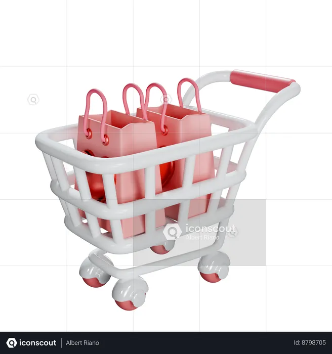 Carro de la compra  3D Icon