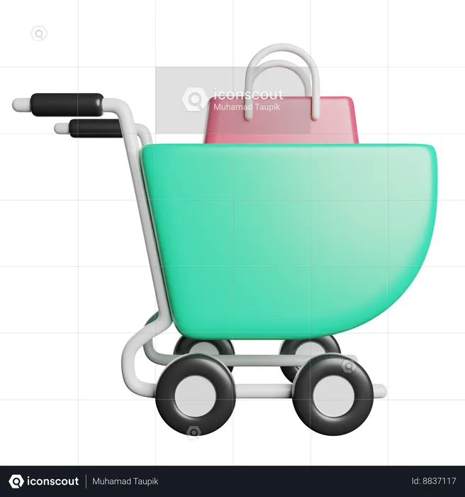 Carro de la compra  3D Icon