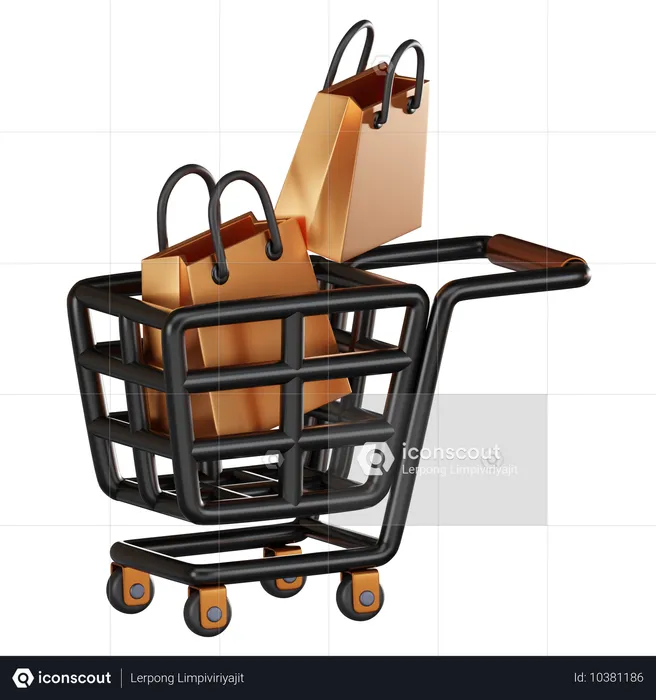 Carro de la compra  3D Icon