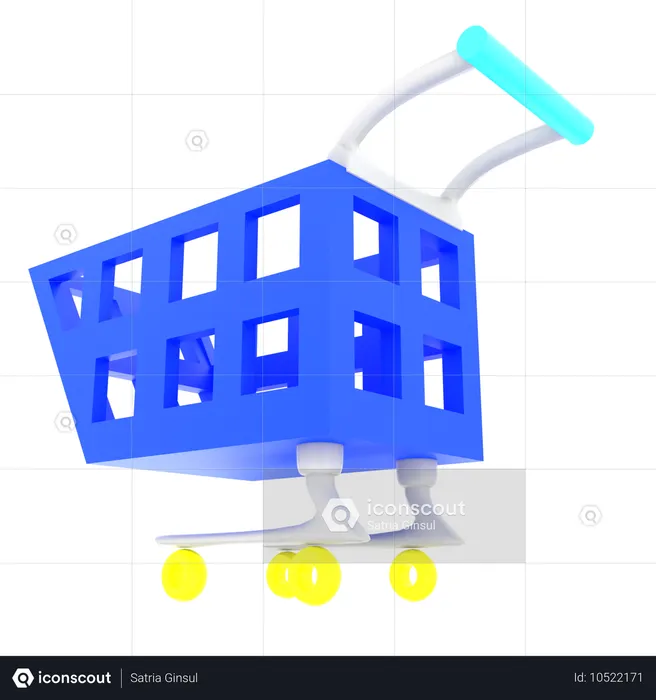 Carrito de compras  3D Icon