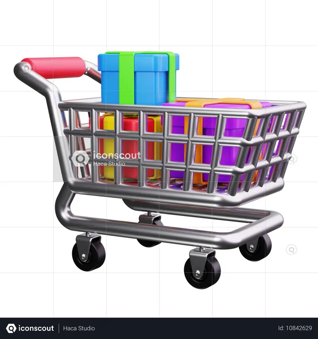 Carro de la compra  3D Icon