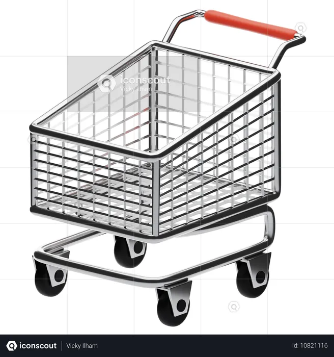 Carrito de compras  3D Icon