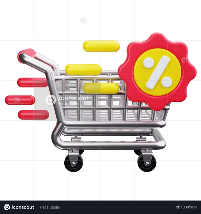 Carro de la compra  3D Icon