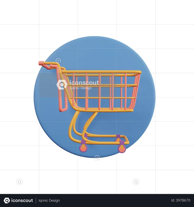 Carro de la compra  3D Illustration