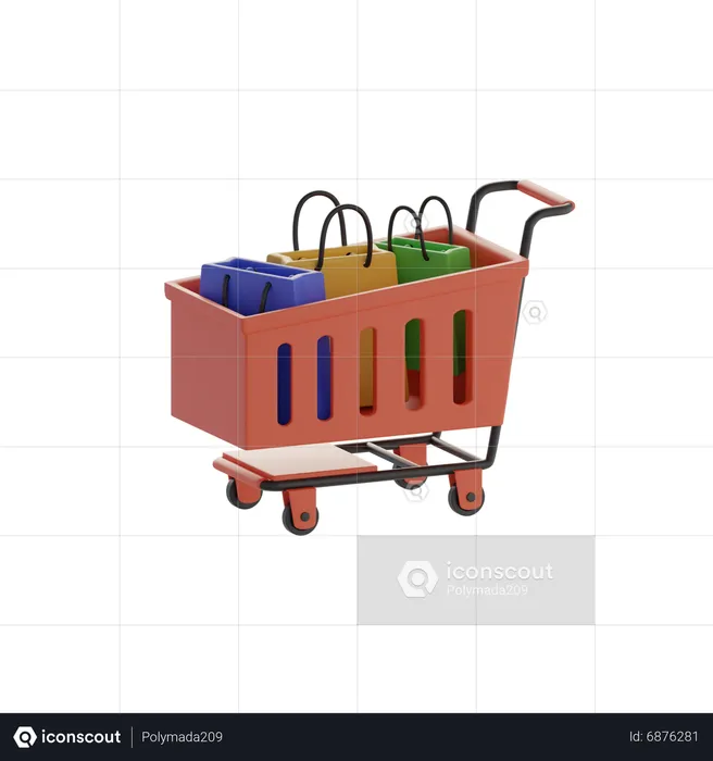 Carro de la compra  3D Icon