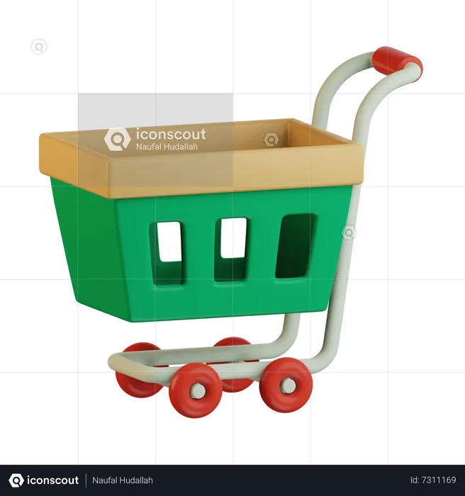 Carrito de compras  3D Icon