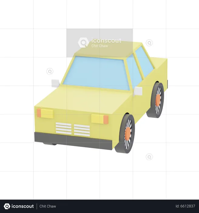 Carro  3D Icon