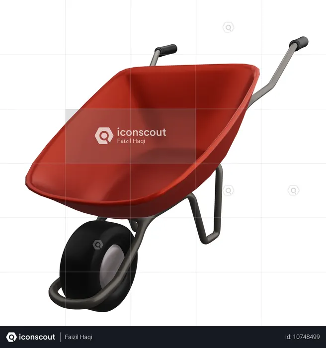 Carro de construcción  3D Icon