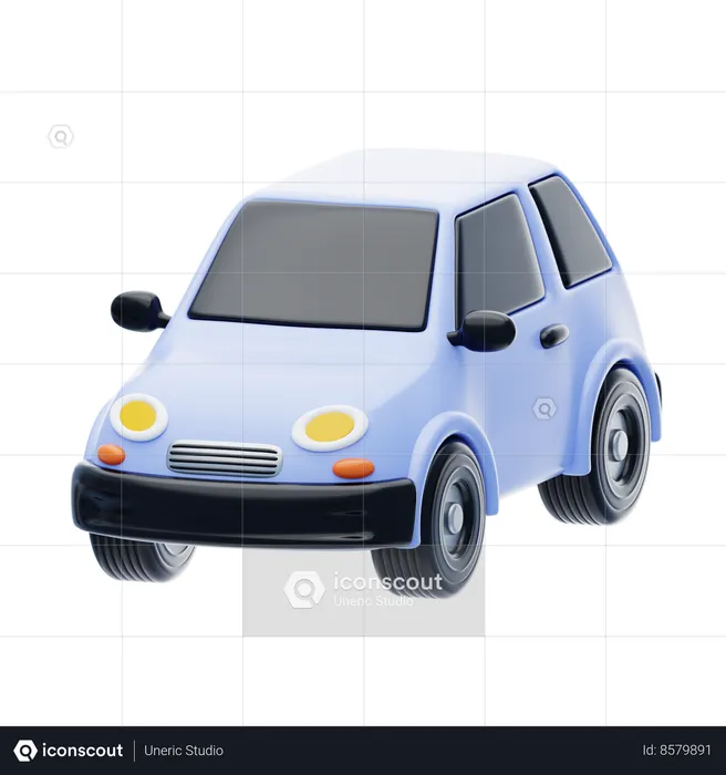 Carro elétrico  3D Icon