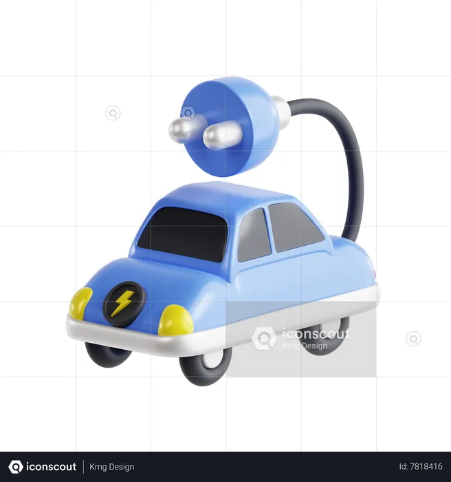 Carro elétrico  3D Icon