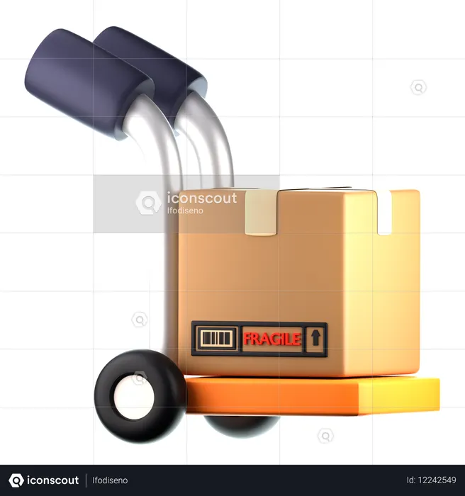 Carro logístico  3D Icon