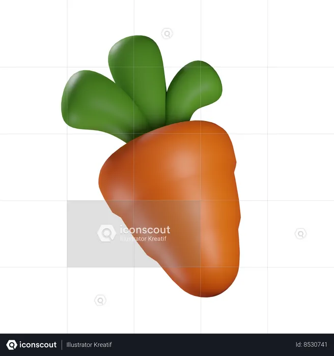 Carrot  3D Icon