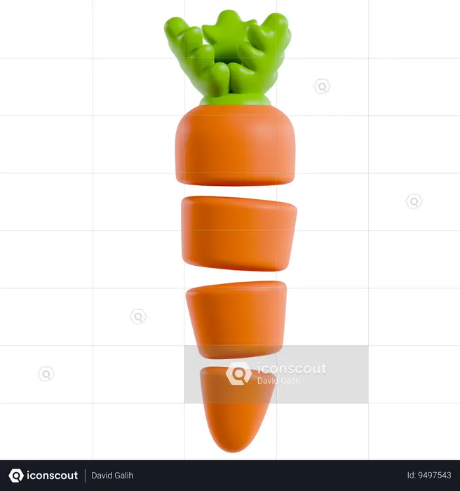 Carrot  3D Icon