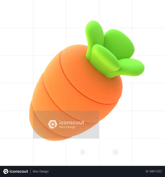 Carrot  3D Icon