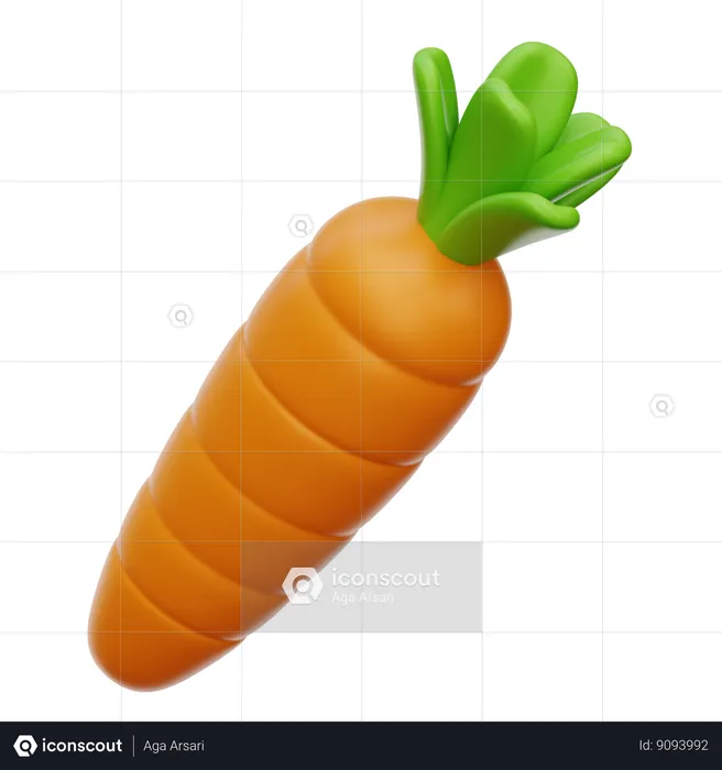 Carrot  3D Icon