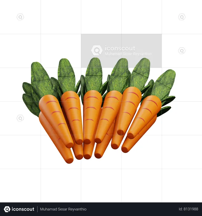 Carrot  3D Icon