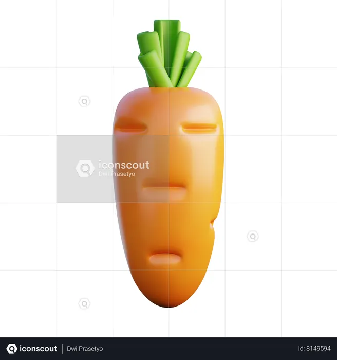 Carrot  3D Icon