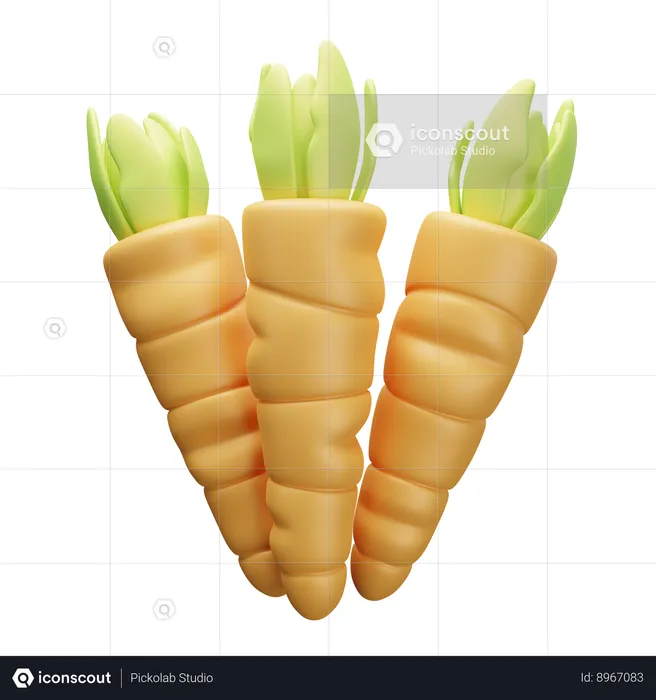 Carrot  3D Icon