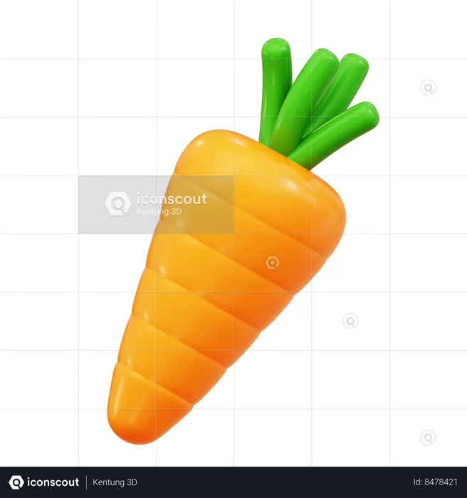 Carrot  3D Icon