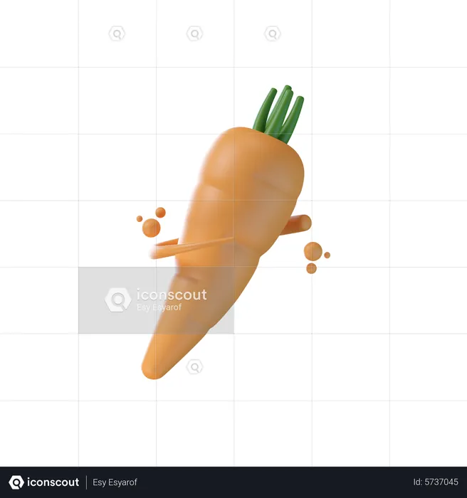 Carrot  3D Icon