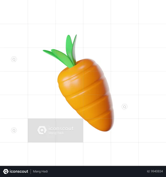 Carrot  3D Icon