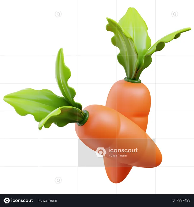 Carrot  3D Icon