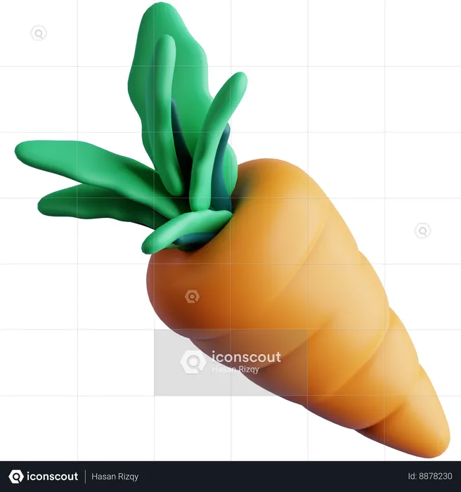 Carrot  3D Icon