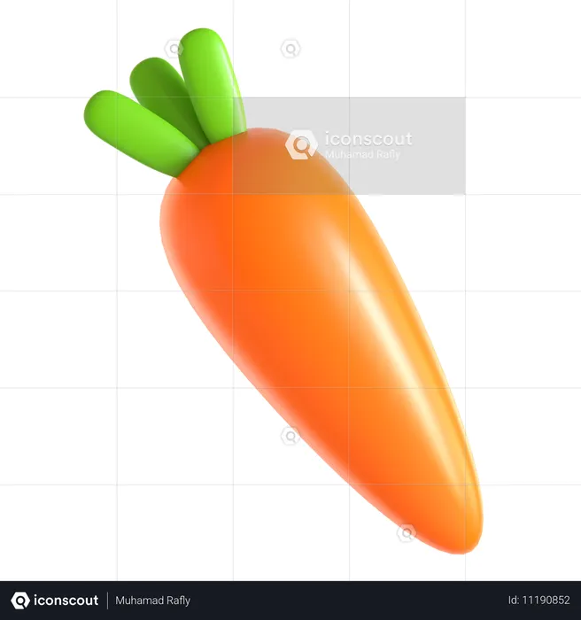 Carrot  3D Icon