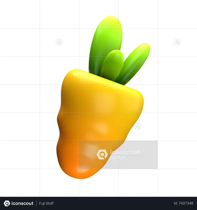 Carrot  3D Icon