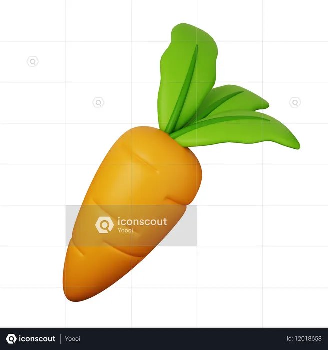 Carrot  3D Icon