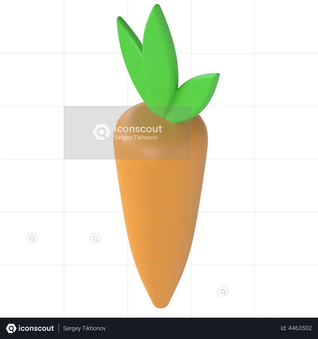 Carrot  3D Illustration