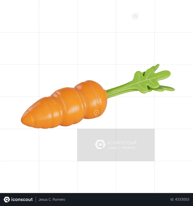 Carrot  3D Illustration