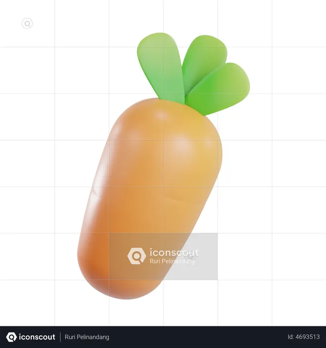 Carrot  3D Icon
