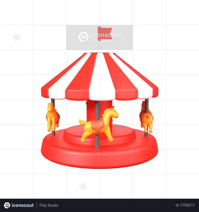 Carrousel  3D Icon