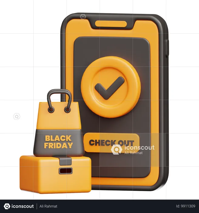 Cart Checkout  3D Icon