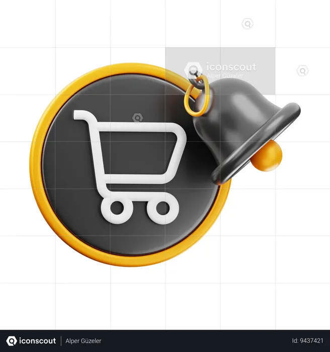 Cart Notification  3D Icon