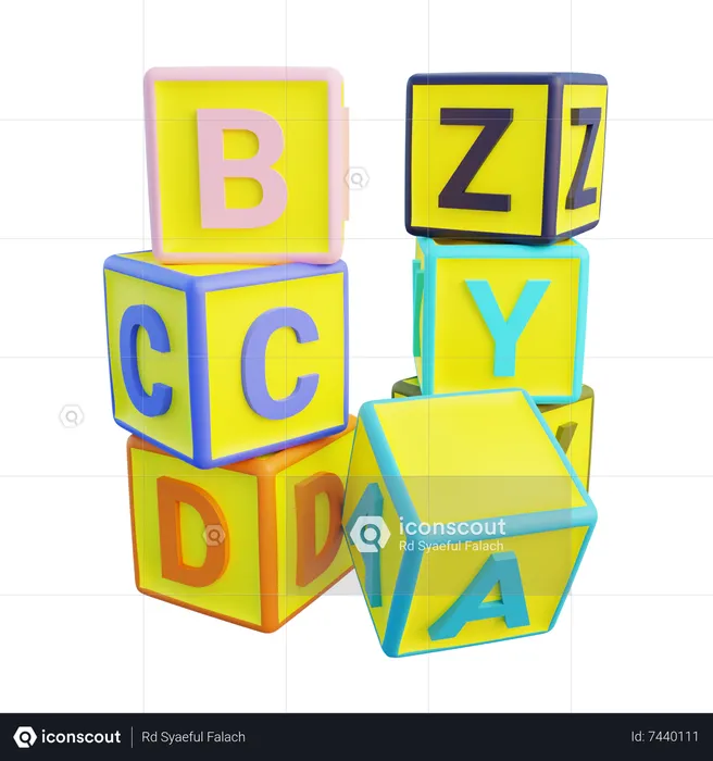 Carta abcdxyz  3D Icon