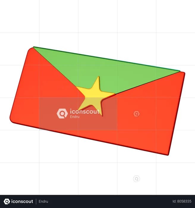 Carta de natal  3D Icon