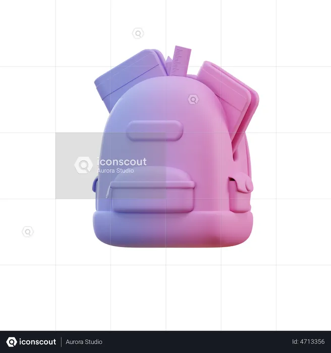 Cartable  3D Illustration