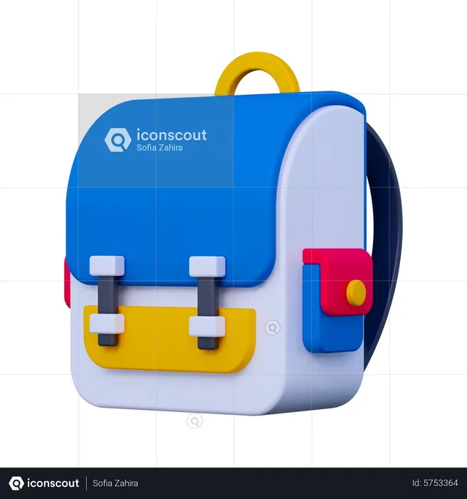 Cartable  3D Icon