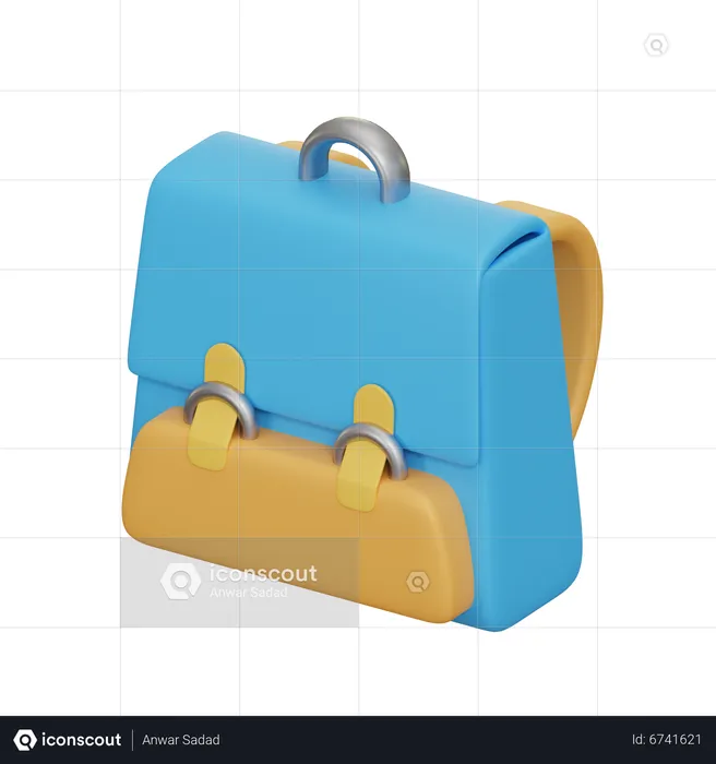 Cartable  3D Icon