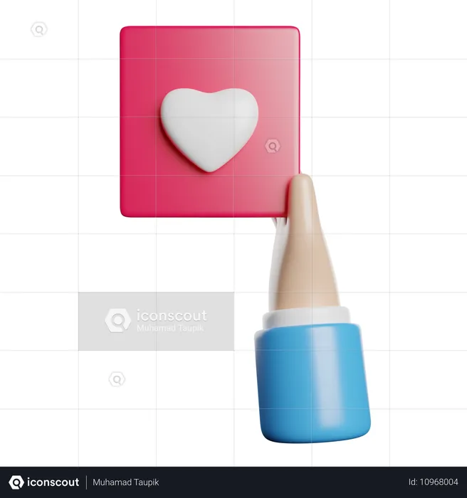 Cartão de amor  3D Icon