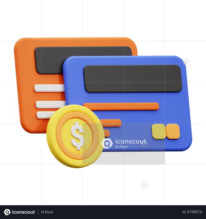 Cartão de crédito  3D Icon