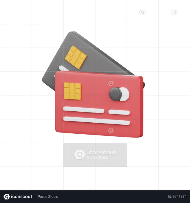 Cartão de crédito  3D Icon