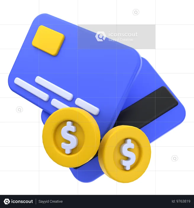 Cartão de crédito  3D Icon