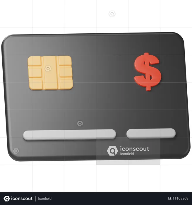 Cartão de crédito  3D Icon